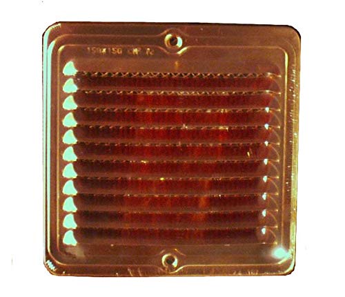 Lüftungsgitter Kupfer flach eckig mit Insektengitter verschiedene Größen (150x150 mm) von Lüftungsgitter