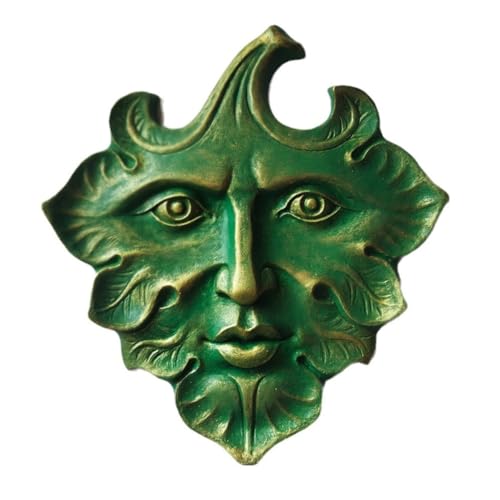 Luejnbogty Wandkunst-Skulptur der Grüne Hochwertige Wandtafel Aus Gusseisen, Dekorative Skulptur der Grüne, Frühling, Fantasie von Luejnbogty