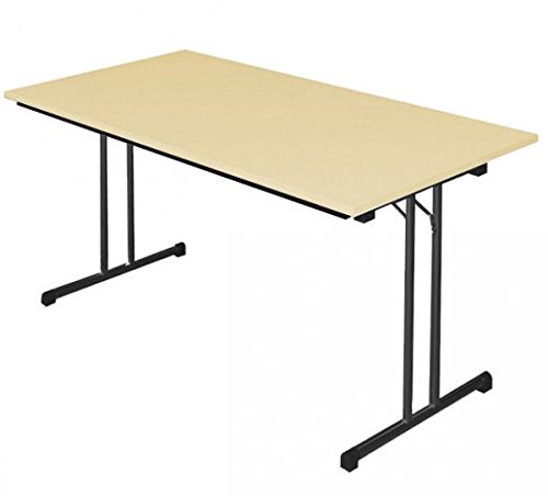 KLAPPTISCH Besprechungstisch Kantinentisch Verkaufstisch Schreibtisch 160x80 Buche Dekor 350521 von Lüllmann