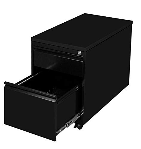 Lüllmann Büro Rollcontainer komplett montiert Bürocontainer mit Hängeregistratur für DIN A4 Hängemappen Maße: 61x46x59cm Schwarz 505304 von Lüllmann