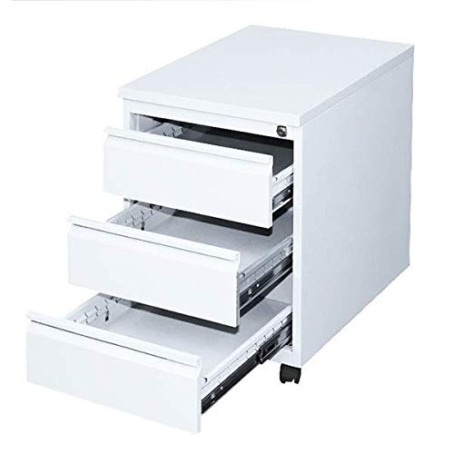 Lüllmann Büro Rollcontainer komplett montiert weiß Bürocontainer 505307 weiß Maße: 620 x 460 x 600 mm von Lüllmann