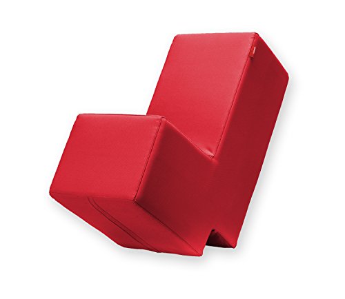 Lümmel Polsterhocker, rot - zum Sitzen, Spielen und Rumtoben - Loungemöbel & Spielmöbel für Kinder und Erwachsene von Lümmel