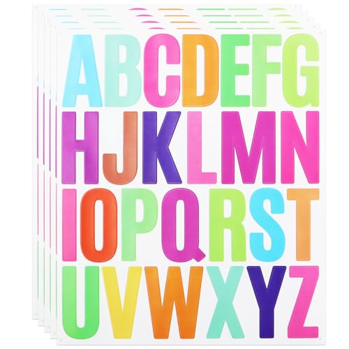 2 Zoll Buchstaben Aufkleber,624 Stücke Selbstklebendes Vinyl Alphabet Kit für Scrapbook, DIY und Basteln, Namensschild, Kleines Unternehmen - Multi von LuenHego