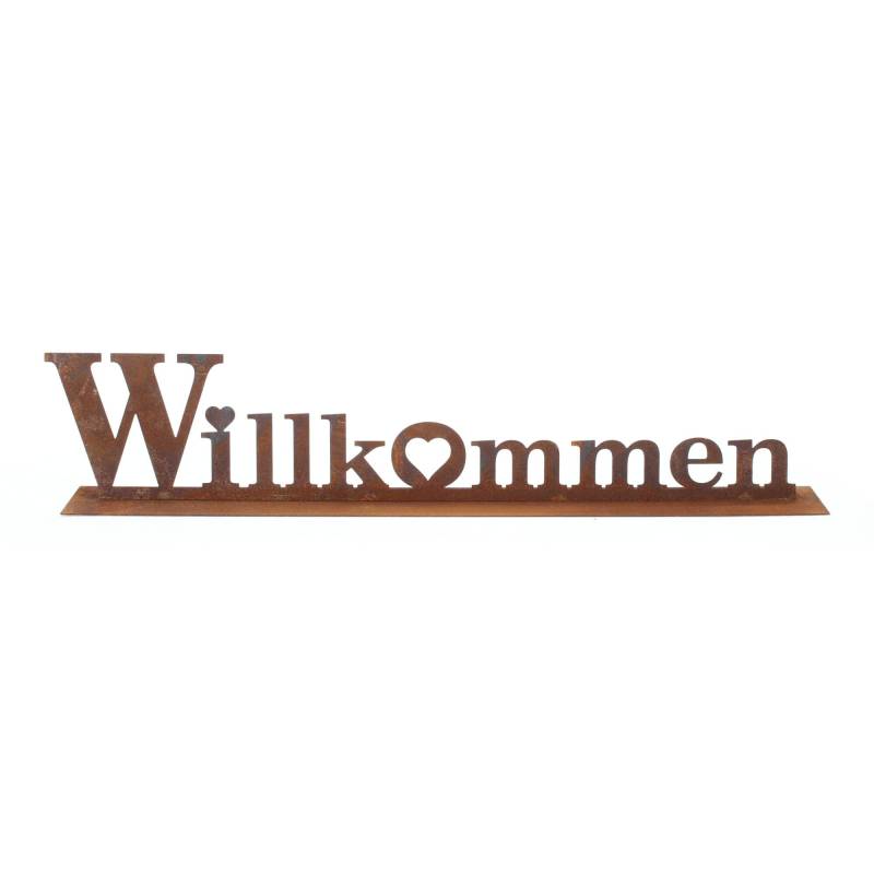 Lünemann Wandbild Edelrost Willkommen von J. Lünemann GmbH