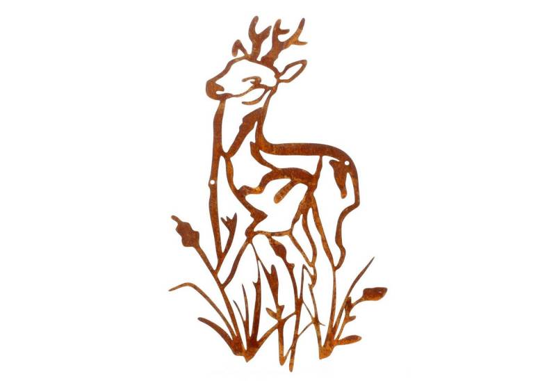 Lünemann Gartenfigur Edelrost Wandbild Reh Lünemann Gartenfigur Edelrost Wandbild Reh von Lünemann
