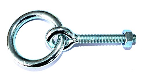 Lüsebrink 042.1E0060.00 geschweißte Krippenringe mit Ringschraube mit metrischem Gewinde, verzinkt, 20 Stück von Lüsebrink