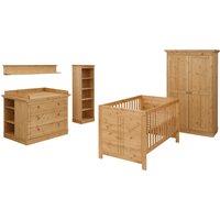 Lüttenhütt Babyzimmer-Komplettset "Indra, FSC zertifiziertes Massivholz, zum Jugendzimmer umgestaltbar" Kleiderschrank, Bett, Kommode + Aufsatz, Unterbau-, Wand- & Standregal Lüttenhütt Babyzimmer-Komplettset "Indra, FSC zertifiziertes Massivholz, zum Jugendzimmer umgestaltbar" Kleiderschrank, Bett, Kommode + Aufsatz, Unterbau-, Wand- & Standregal von Lüttenhütt