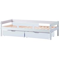 Lüttenhütt Jugendbett "ECO One", Kinderbett mit Rausfallschutz, mit 2 Schubkästen von Lüttenhütt