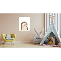 Lüttenhütt Bild mit Rahmen "oder Poster, Niedlicher Igel", Tiere, (1 St.), HD Premium Druck von Lüttenhütt