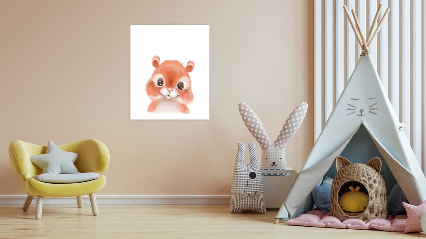 Lüttenhütt Bild mit Rahmen oder Poster, Niedliches Eichhörnchen, Eichhörnchen, Fantasy, Tiere (1 St), HD Premium Druck von Lüttenhütt