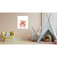 Lüttenhütt Bild mit Rahmen "oder Poster, Niedliches Eichhörnchen", Eichhörnchen-Fantasy-Tiere, (1 St.), HD Premium Druck von Lüttenhütt