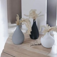 Vase Geriffelt Im 3D Druck von LuettisDekoStudio