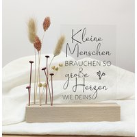 Geschenk Hebamme, Tagesmutter, Erzieherin/Personalisierbar Dankeschön Abschiedsgeschenk Acrylglas-Schild Inkl. Holzhalter von Luffelong