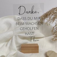 Geschenk Hebamme/Dankeschön Für Tagesmutter, Erzieherin Acrylglas-Schild Inkl. Halter Aus Holz von Luffelong