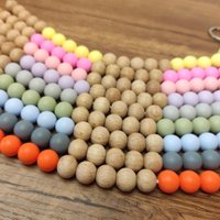 Personalisierte Rechenkette, Rechenhilfe Für Die Grundschule, Zur Einschulung Mädchen Und Jungen, Buchenholz & Silikonperlen von Luffelong