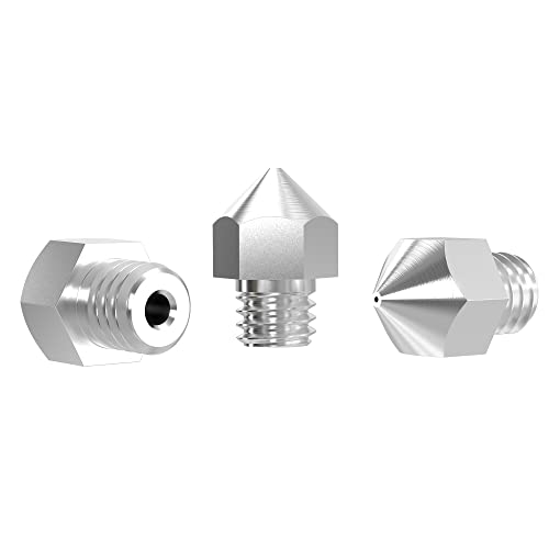Lufix MK8 Nozzle Edelstahl 0.2 bis 1.0mm für 1.75mm 3D Drucker Filament 3 Stück Düse MK8 Hotend und Extruder Ersatzteile Premium 3D Drucker Zubehör 1.0mm Lufix MK8 Nozzle Edelstahl 0.2 bis 1.0mm für 1.75mm 3D Drucker Filament 3 Stück Düse MK8 Hotend und Extruder Ersatzteile Premium 3D Drucker Zubehör 1.0mm von Lufix