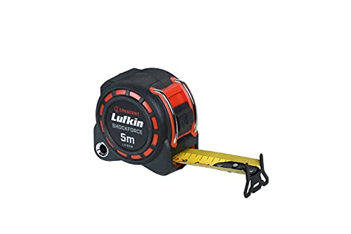 Lufkin L1116CM 3cm x 5m Shockforce Doppelseitiges Maßband, 30 Meter Fall Getestet - Version mit Gelber Klinge von Lufkin