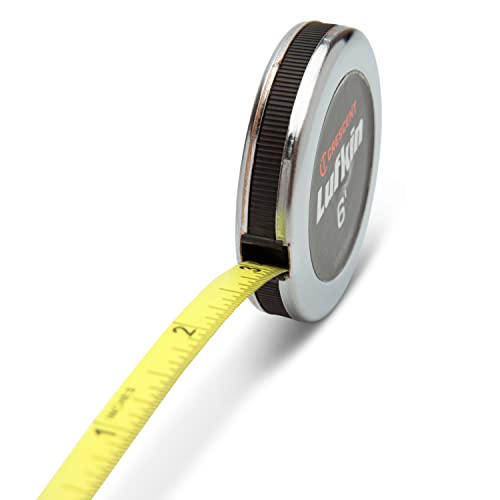 Lufkin W606PD Executive Diameter Taschenmaßband 6' x 1/4 Zoll, zum Messen der Durchmesser in Zoll, mit Chromgehäuse von Lufkin