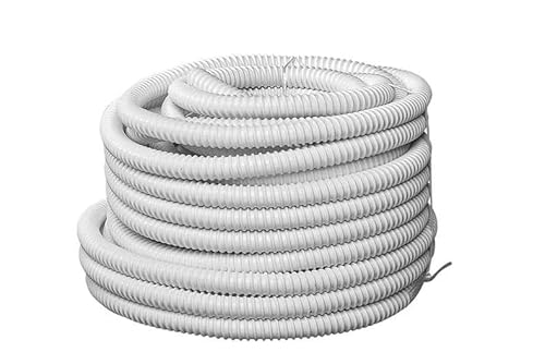 Flexibler Kondensatschlauch Ø16 mm – Weiß, UV-beständig, glatt innen | Meterware 1–30 m | LDPE Schlauch für Klimaanlage, Wärmepumpe, Kühlgeräte | Kondensat-Ableitung Profi-Qualität (10 Meter) von LuftX