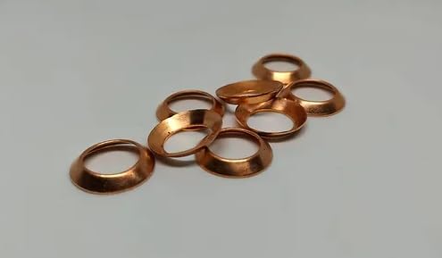 Kupferdichtung Kupferdichtring für Bördelmutter Überwurfmutter Klima Kältemittelleitung (Kupferdichtung, 3/8" Kupferdichtung) von LuftX
