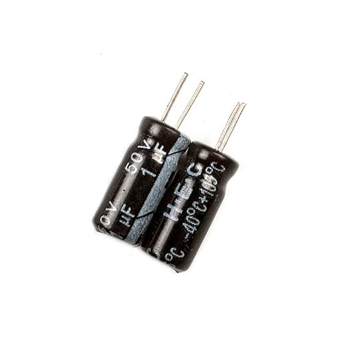 10pcs 50V 1uf Kondensator, Aluminium Radialelektrolytische Kondensatoren für TV, LCD, Radio, Mikrowelle, Spiel (5 x 11mm) von Luftschloss