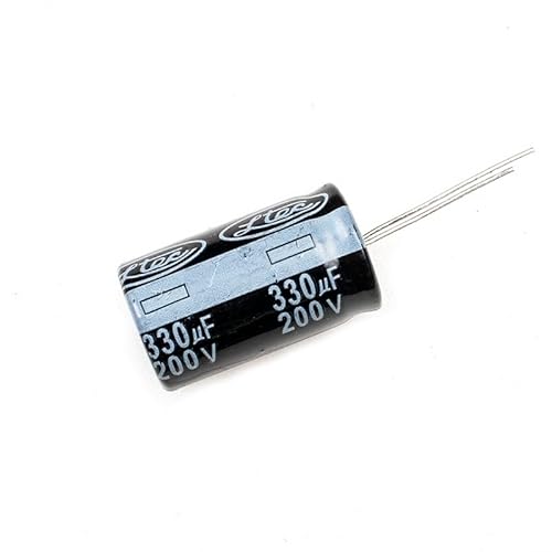 2pcs 200V 330uf Capacitor, Aluminum Radial Electrolytic Capacitors for TV, LCD, Radio, Microwave, Game (18 x 30mm) von Luftschloss
