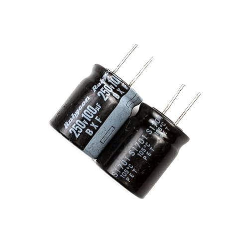 2pcs Rubycon 250V 100uf Capacitor, Aluminum Radial Electrolytic Capacitors for TV, LCD, Radio, Microwave, Game (16 x 20mm) von Luftschloss