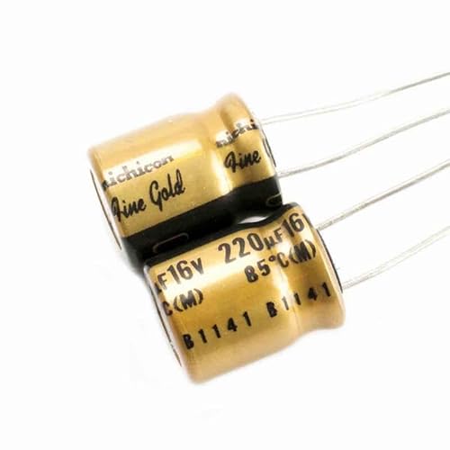 5 Stück 16V 220uf Nichicon Fine Gold FG Signatur Kondensatoren Audiograd 5 Stück 16V 220uf Nichicon Fine Gold FG Signatur Kondensatoren Audiograd von Luftschloss