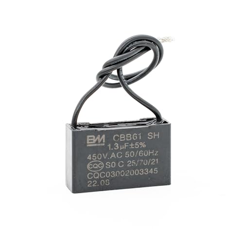 Luftschloss, Motor Elektrischer Deckenventilator BM CBB61 Metallisierter Filmkondensator für elektrischen Ventilator pumpen motor generator (450V 1.3uf) von Luftschloss