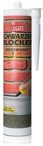Lugato Schwarzer Blocker Dichtmasse 310 ml - Einfacher Fugenverschluss auf Bitumendächern von Lugato