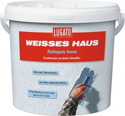 Lugato Weisses Haus Reibeputz Innen 2mm 20 kg von Lugato