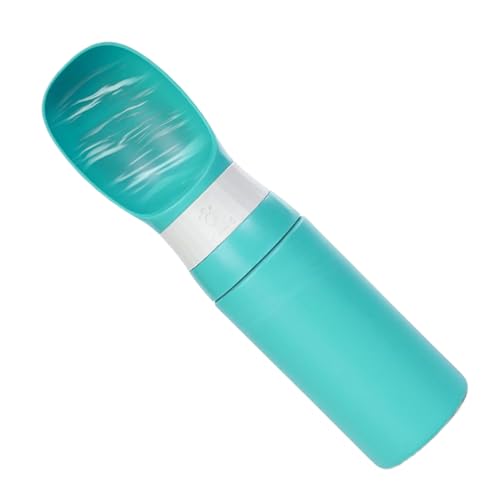 Hunde-Wasserflasche, 400 ml, tragbar, für Welpen, Edelstahl, Wasserspender, Becher für Sommer, Spaziergänge, Wandern, Camping, Rucksack, Outdoor, Straße, , Autofahrt von Luieonm