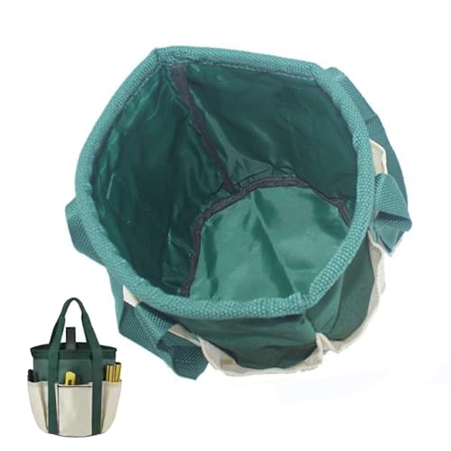 Luieonm Gartentaschen für Werkzeuge, wasserdichte Tragetasche, Garten-Organizer, Eimer mit mehreren Taschen, Werkzeug-Aufbewahrungstasche für Gärtner von Luieonm