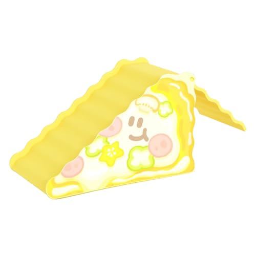Luieonm Hamstertreppe Käseform Hamsterhöhle 2 in 1 rutschfeste Kletterrampe Haus für Übung Futtersuche Spiel Erkundung Weltraumzucht Spielzeit von Luieonm