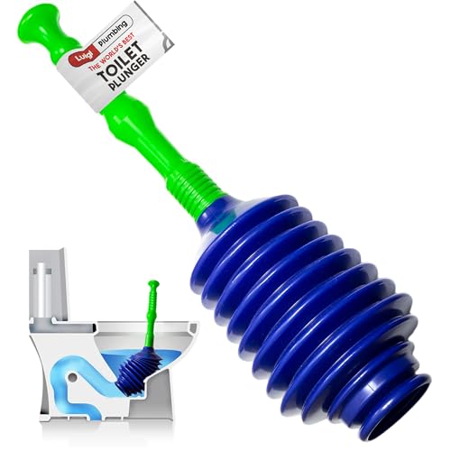 Luigi's WC-Saugglocke | The World's Best Unblocker | Schlangen-Design Badezimmer Plungers | Verstopfungs- und Verstopfungsentferner von Luigi's