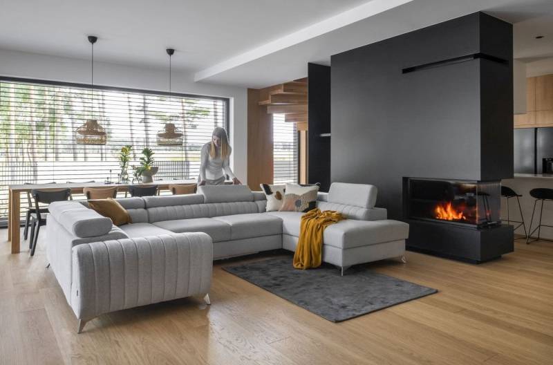 Lukas Möbel Wohnlandschaft Wohnlandschaft Linus mit Schlaffunktion Bettkasten XXL-Sofa in U-Form, mit verstellbaren Kopfstützen von Lukas Möbel