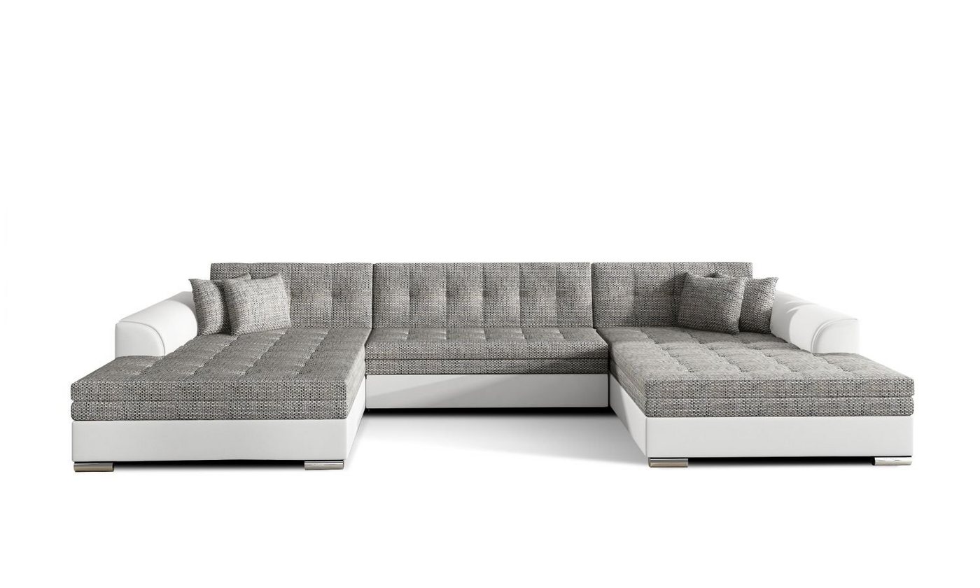 Lukas Möbel Wohnlandschaft Wohnlandschaft Vera mit Schlaffunktion XXL-Sofa in U-Form, mit Bettfunktion von Lukas Möbel