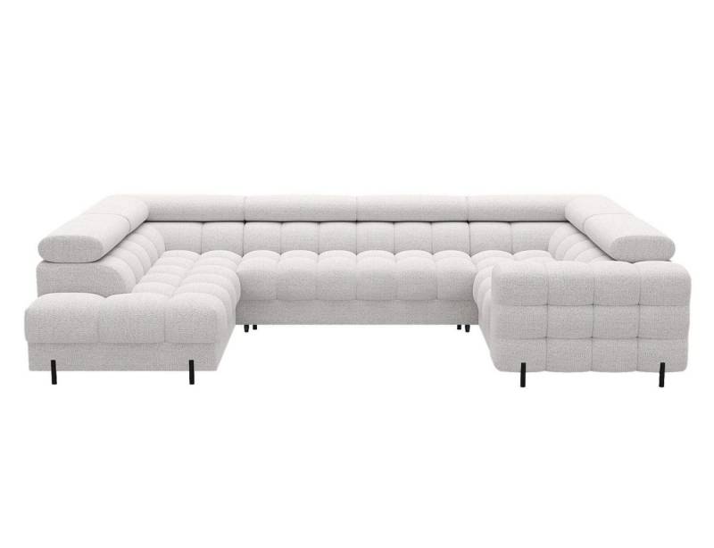 Lukas Möbel Wohnlandschaft XXL-Sofa in U-Form Felix Wohnlandschaft mit Schlaffunktion Bettkasten, mit verstellbaren Kopfstützen, Bettkasten und Schlaffunktion von Lukas Möbel