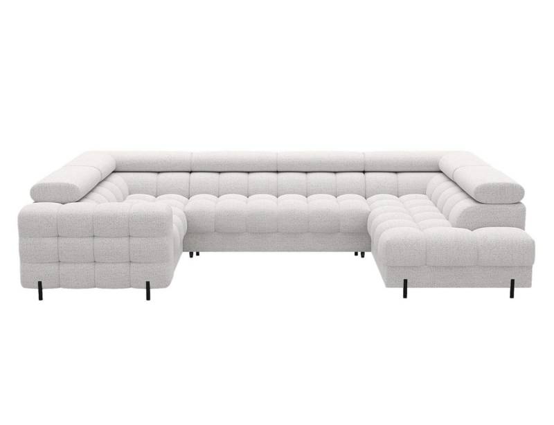 Lukas Möbel Wohnlandschaft XXL-Sofa in U-Form Felix Wohnlandschaft mit Schlaffunktion Bettkasten, mit verstellbaren Kopfstützen, Bettkasten und Schlaffunktion von Lukas Möbel