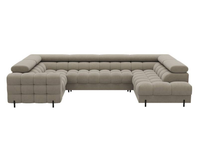 Lukas Möbel Wohnlandschaft XXL-Sofa in U-Form Felix Wohnlandschaft mit Schlaffunktion Bettkasten, mit verstellbaren Kopfstützen, Bettkasten und Schlaffunktion von Lukas Möbel