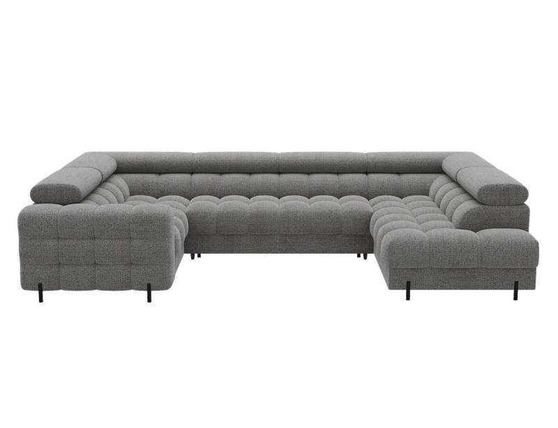 Lukas Möbel Wohnlandschaft XXL-Sofa in U-Form Felix Wohnlandschaft mit Schlaffunktion Bettkasten, mit verstellbaren Kopfstützen, Bettkasten und Schlaffunktion von Lukas Möbel