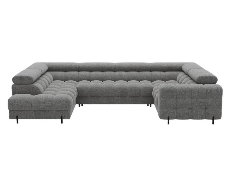 Lukas Möbel Wohnlandschaft XXL-Sofa in U-Form Felix Wohnlandschaft mit Schlaffunktion Bettkasten, mit verstellbaren Kopfstützen, Bettkasten und Schlaffunktion von Lukas Möbel