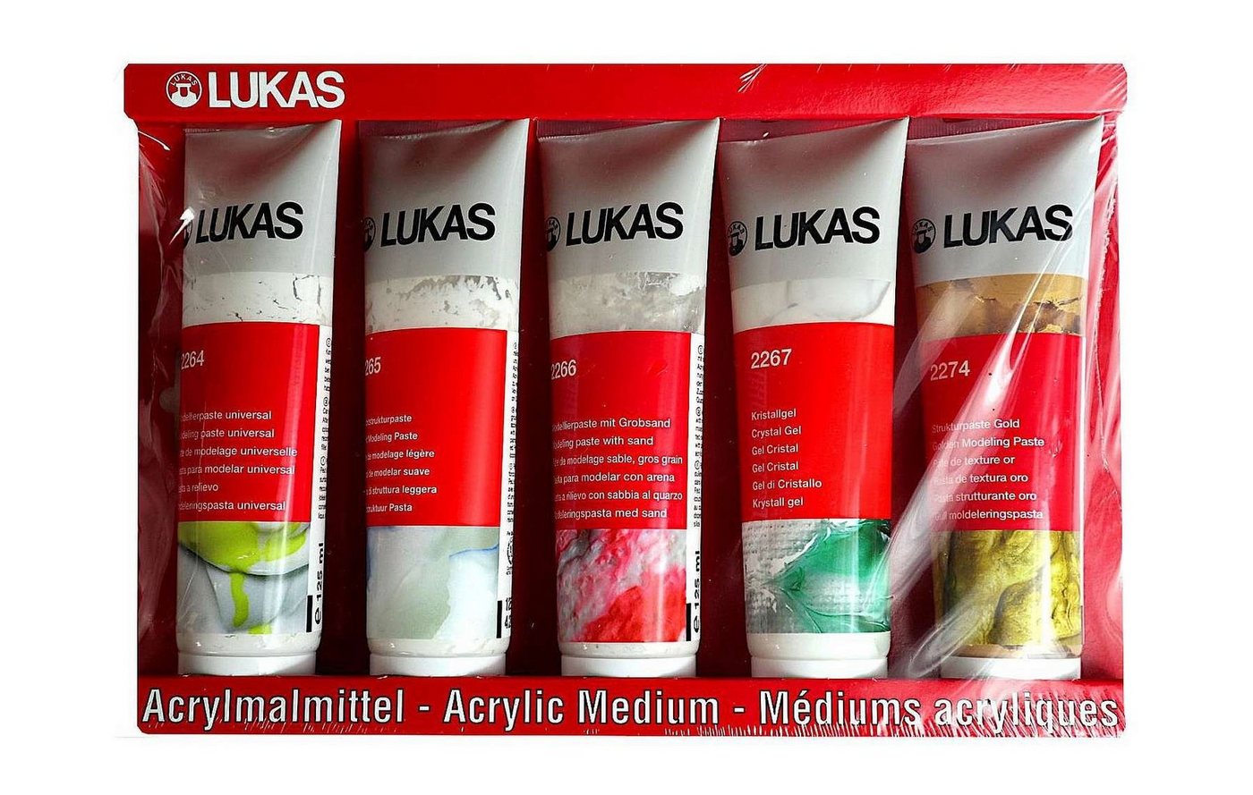 Lukas-Nerchau GmbH Acrylfarbe Acrylpasten-Set 5x125 ml von Lukas-Nerchau GmbH