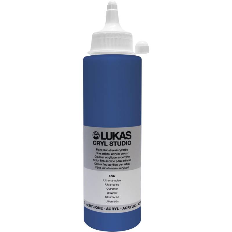Lukas Cryl Studio Premium-Acrylfarbe 250 ml Ultramarinblau von Lukas