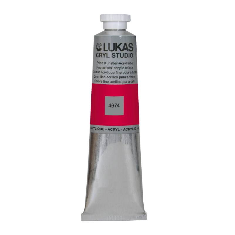 Lukas Cryl Studio Premium-Acrylfarbe 75 ml Kadmiumrot dunkel (imit.) von Lukas