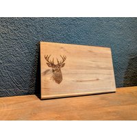 Frühstücksbrett Mit Eigner Gravur/Personalisiertes Geschenk Hirsch Hirschkopf Rehe Landhaus Akazien Holz Frühstücksbrett Mit Eigner Gravur/Personalisiertes Geschenk Hirsch Hirschkopf Rehe Landhaus Akazien Holz von LukasBartkeDesign