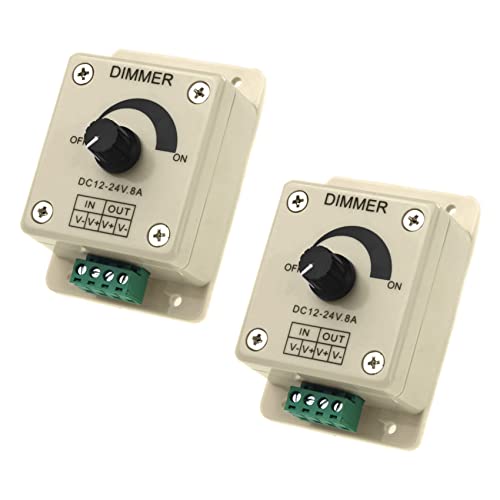 Lukasz 2 x LED-Dimmer-Controller, DC 12 V-24 V, passt die einzigartige Farbe für LED-Streifen 5050 3528 von Lukasz