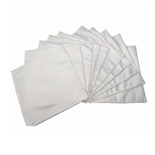 Lukasz Kissenbezug 40 x 40 cm, Weiß, Sublimation, Weiß, für Wärmeübertragung, als Geschenk zum Basteln, 10 Stück von Lukasz