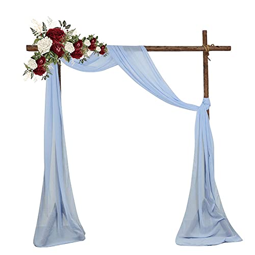 Lukery Hochzeit Vorhang Hochzeitsbogen, Querbehang Gardine Freihanddeko Himmelbett Vorhänge Stoff Tüll Transparent Voile Dekoration für Babyparty Party Hochzeit Geburtstag Taufe (30x236 inch,hellblau) Lukery Hochzeit Vorhang Hochzeitsbogen, Querbehang Gardine Freihanddeko Himmelbett Vorhänge Stoff Tüll Transparent Voile Dekoration für Babyparty Party Hochzeit Geburtstag Taufe (30x236 inch,hellblau) von Lukery