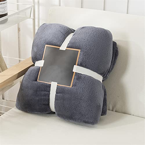 Lukery Kuscheldecke Flauschig, Dicke Warm Couchdecke Extra Weich Wohndecke als Sofadecke, Tagesdecke oder Couchdecke (150x200,Dunkelgrau) von Lukery